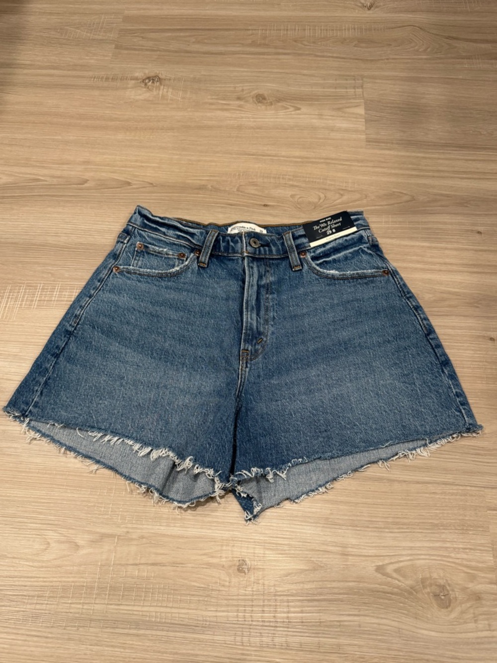 Women’s Abercrombie High Rise 90’s Relax Cutoff Denim Shorts - Size 29